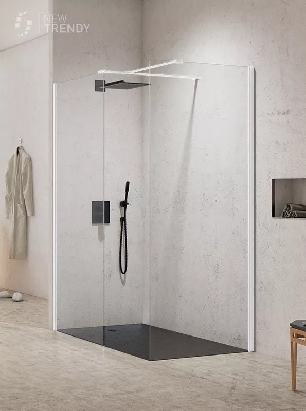 New Trendy New Modus White Kabina Walk-in 2 ścianki U 120x90x200 Czyste 8mm (EXK-2291)